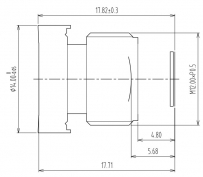 LS6153 high-definition night vision lens sports DV camera lens monitoring lens focal length 3.3mm